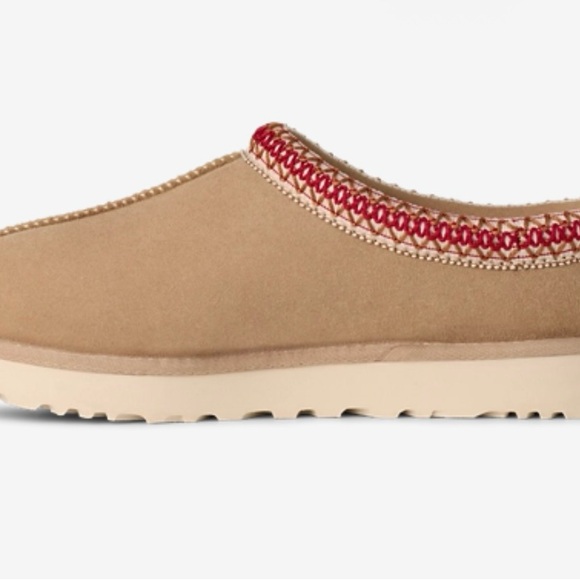 UGG Women's Tasman II Sand / Dark Cherry - Picture 2 of 5
